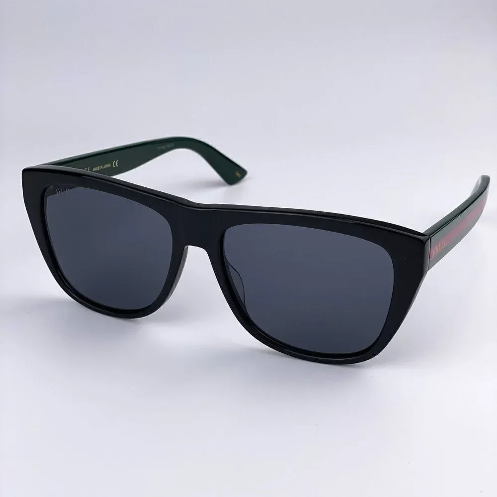 NEW GUCCI GG0926S 001 Black Green Gray Square Men Sunglasses